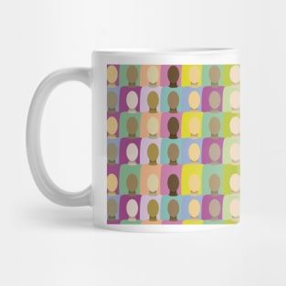 Skin Tones Seamless Background Pattern Mug